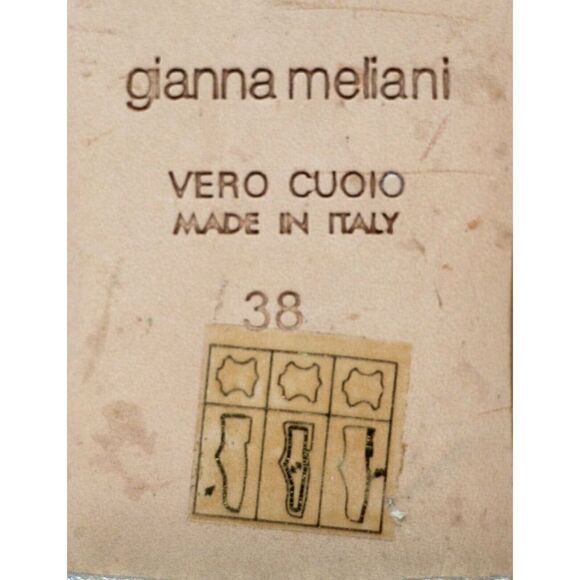 Gianna Meliani METALLIC SILVER GENUINE LEATHER FLAT BALLET SLIP ON SHOES Sz 38 - Picture 8 of 10